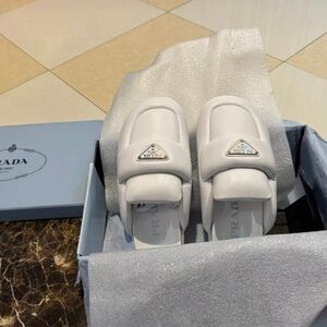 Prada White Women's Slippers